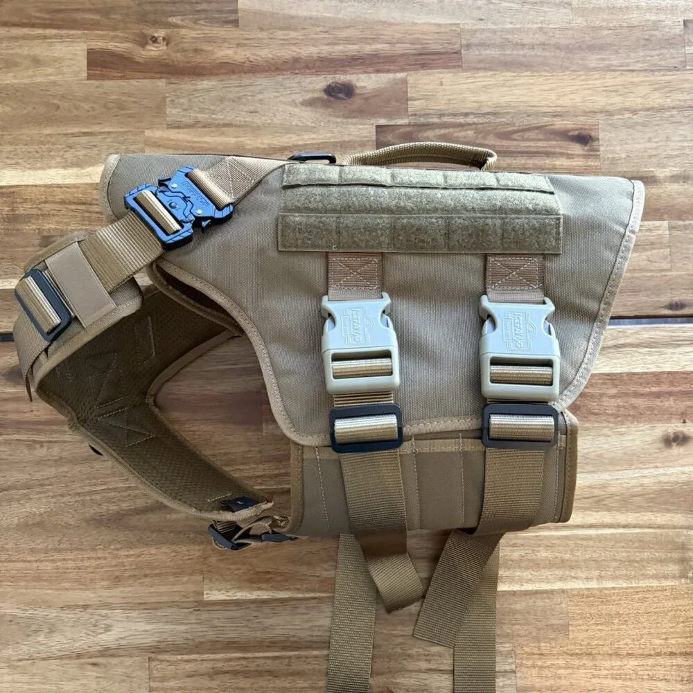 ICEFANG Tactical Dog Operation Harness Buckle,Dog Molle Vest Handle Size XL NWOT